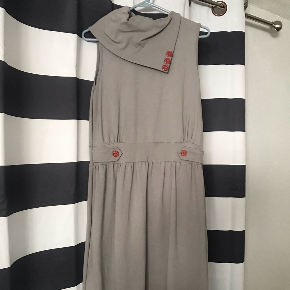 Matilda Jane gray cowl neck dress